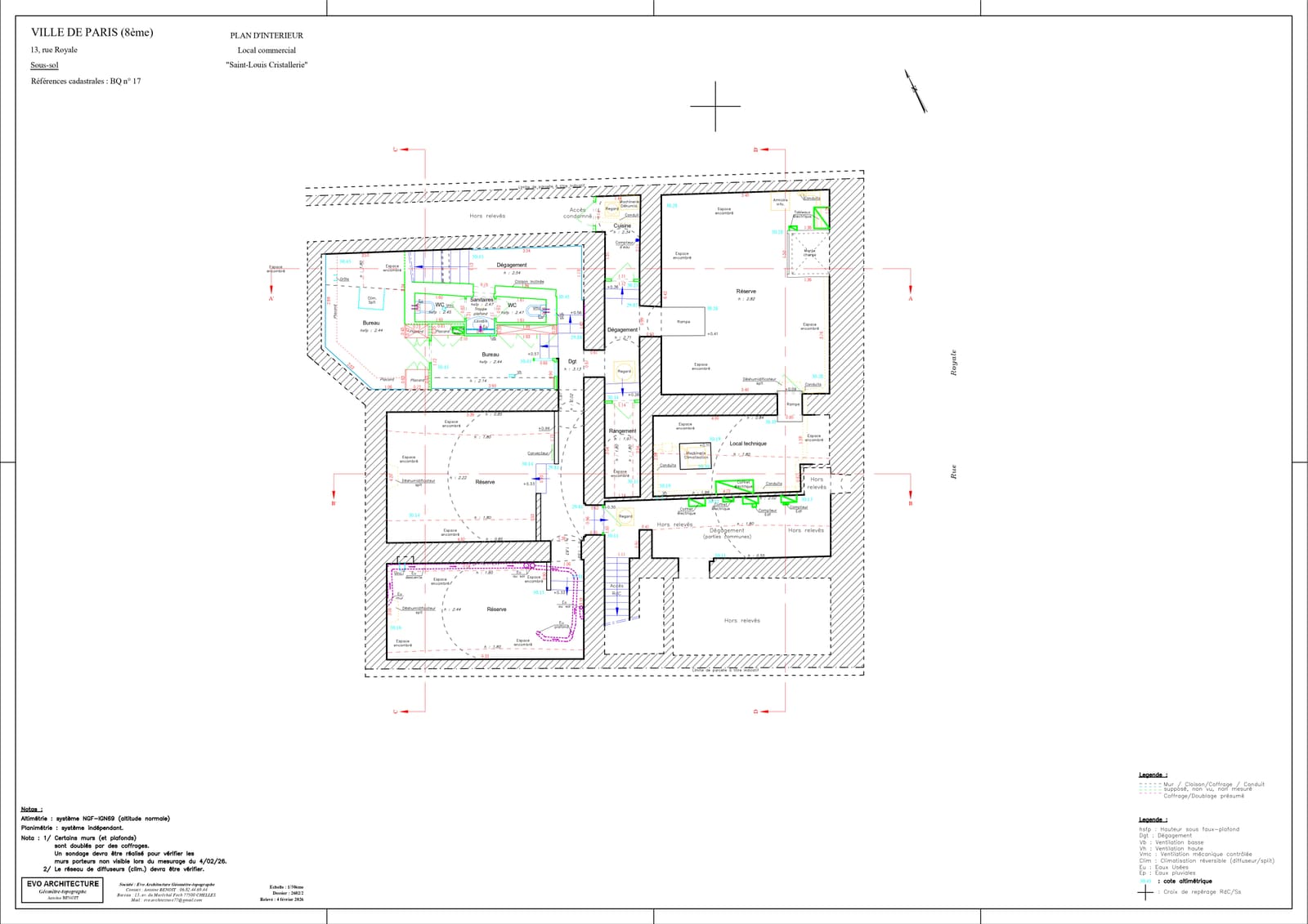 Saint-Louis Cristallerie · Paris 8e — plan 2