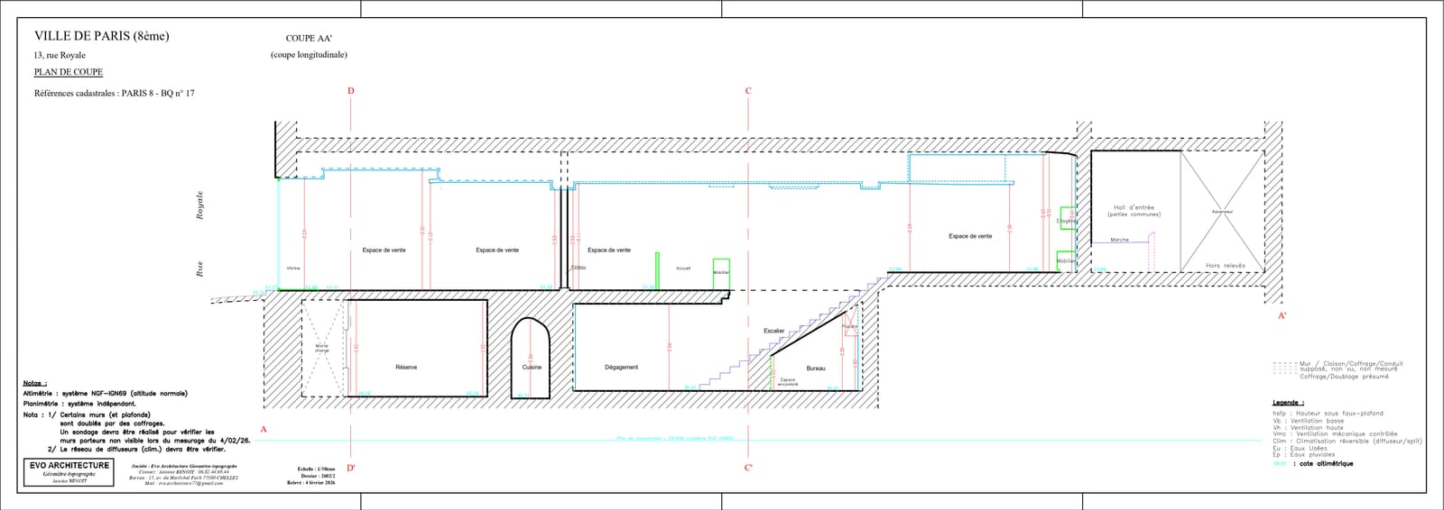 Saint-Louis Cristallerie · Paris 8e — plan 3