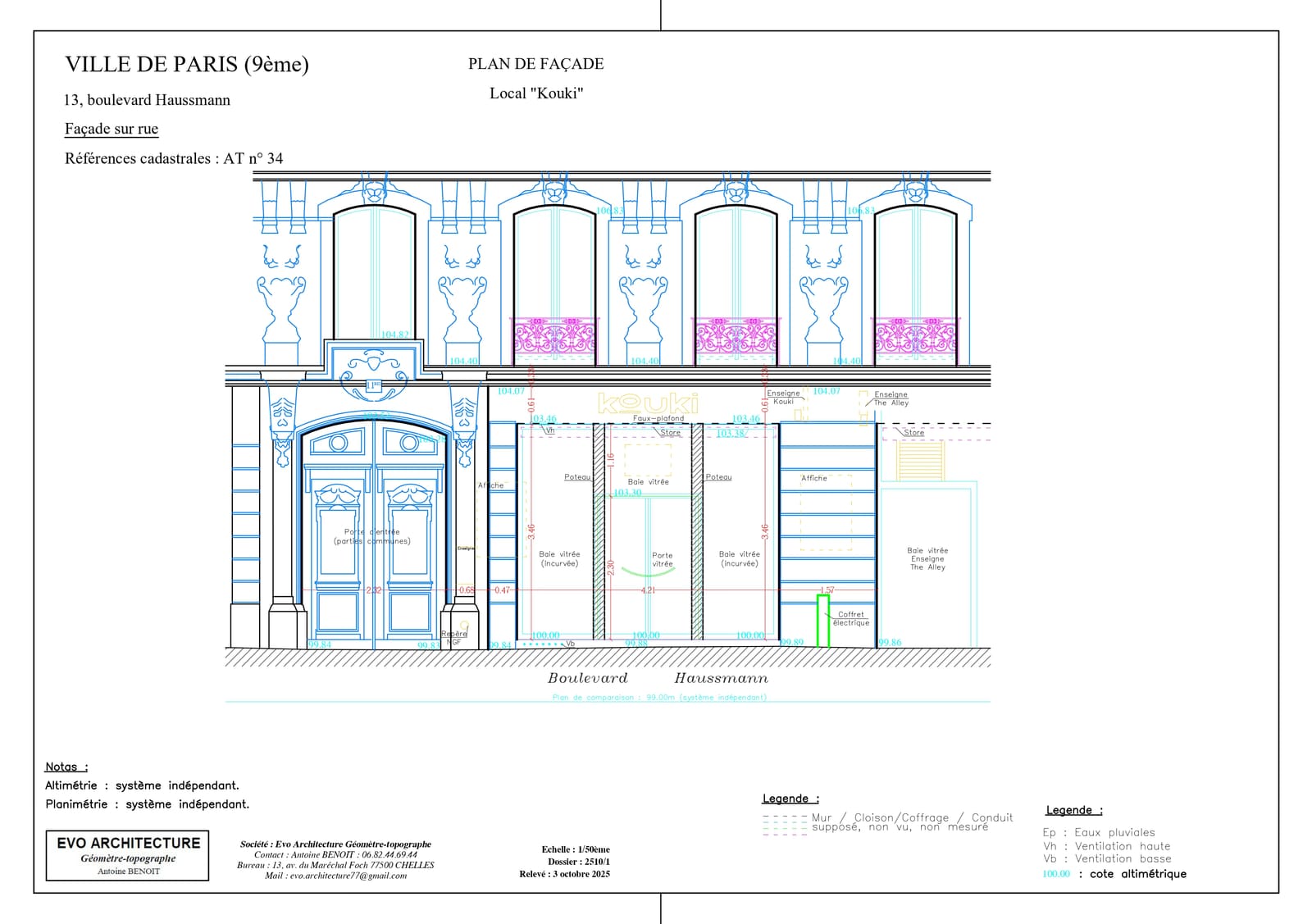 Local Kouki · Paris 9e — plan 3